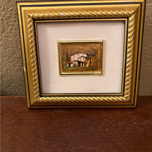 Vintage Italian 23k Gold Leaf Foil Chromolithographs Set of 2 - Picture 3 of 8